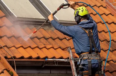 Démoussage et hydrofuge de toiture à Crots